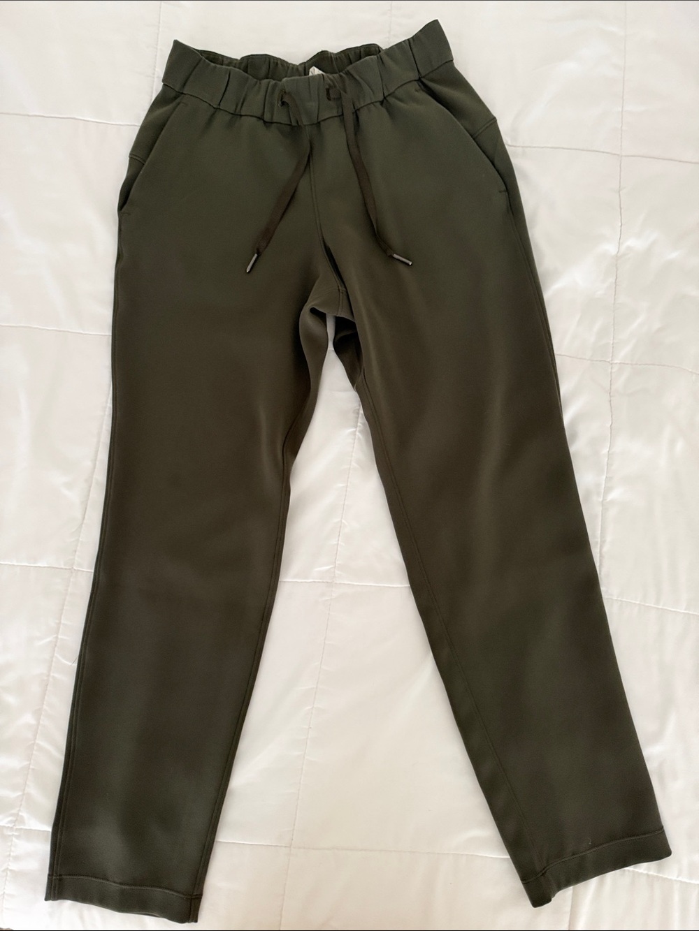 Olive Drawstring hiking / athletic Pants
